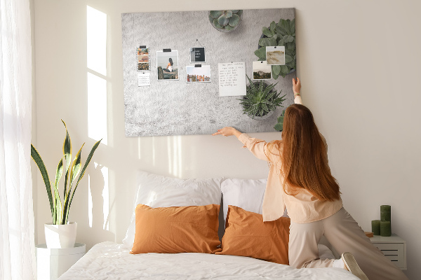 Cork display board Decorative plants