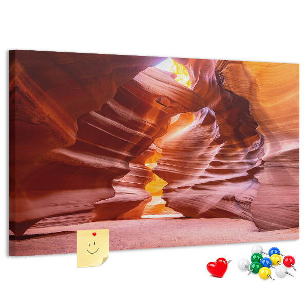 Cork memo board Antelope Canyon