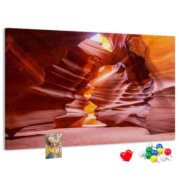 Cork memo board Antelope Canyon