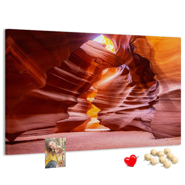 Cork memo board Antelope Canyon