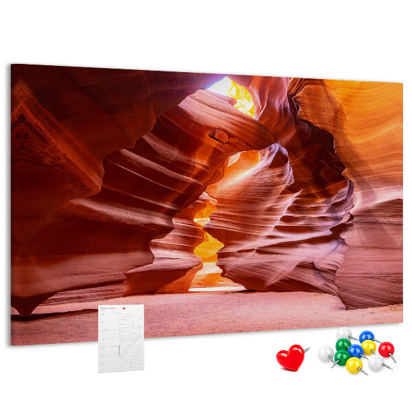Cork memo board Antelope Canyon