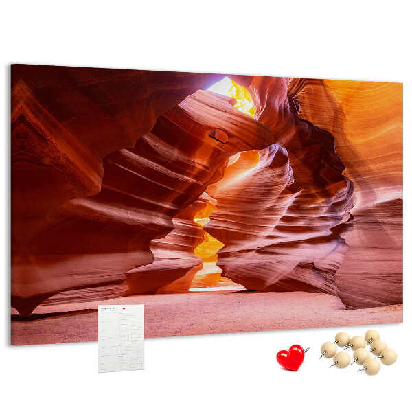 Cork memo board Antelope Canyon