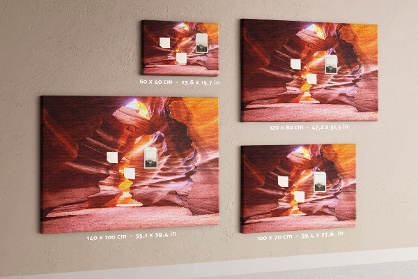 Cork memo board Antelope Canyon