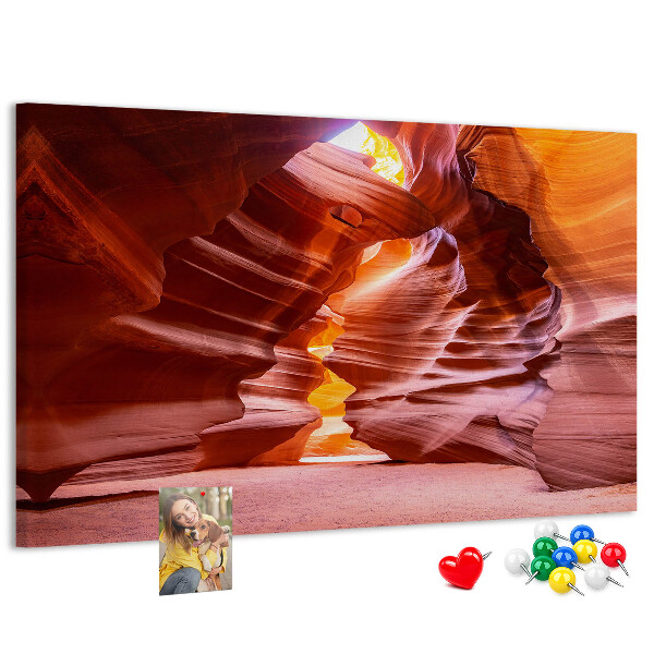 Cork memo board Antelope Canyon