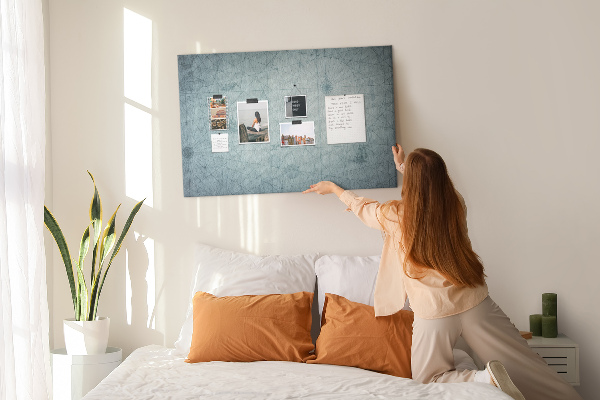 Cork memo board Vintage Map