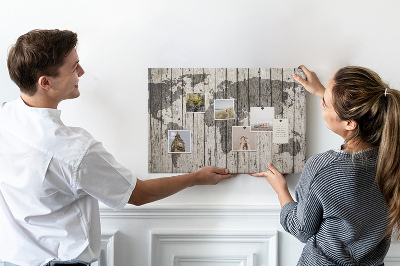 Cork display board Wooden board world map