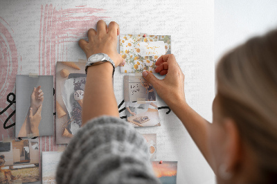 Cork memo board Be yourself lettering
