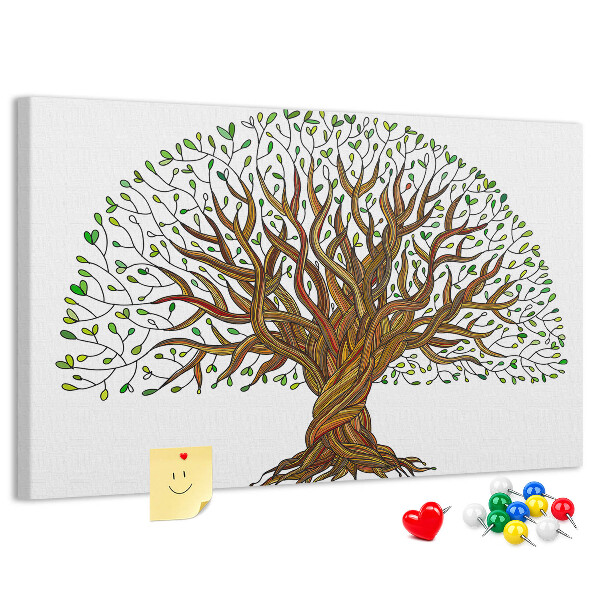 Cork board Tree roots