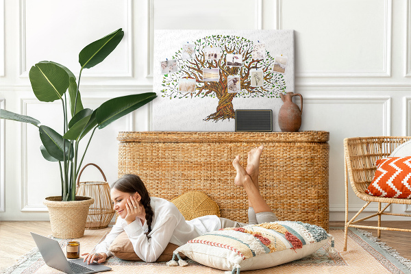 Cork board Tree roots