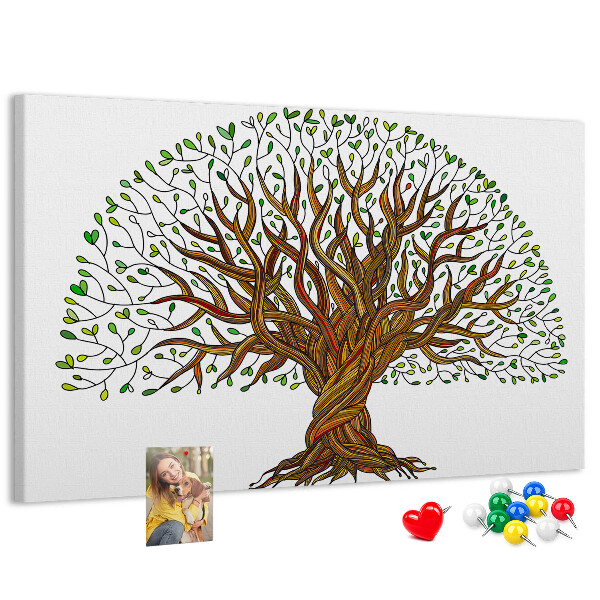 Cork board Tree roots