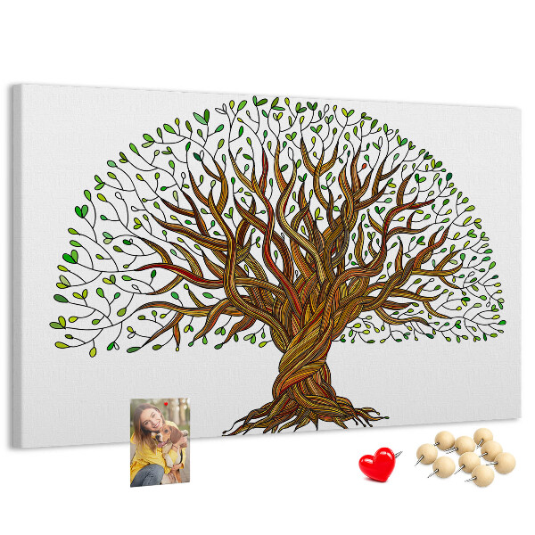 Cork board Tree roots