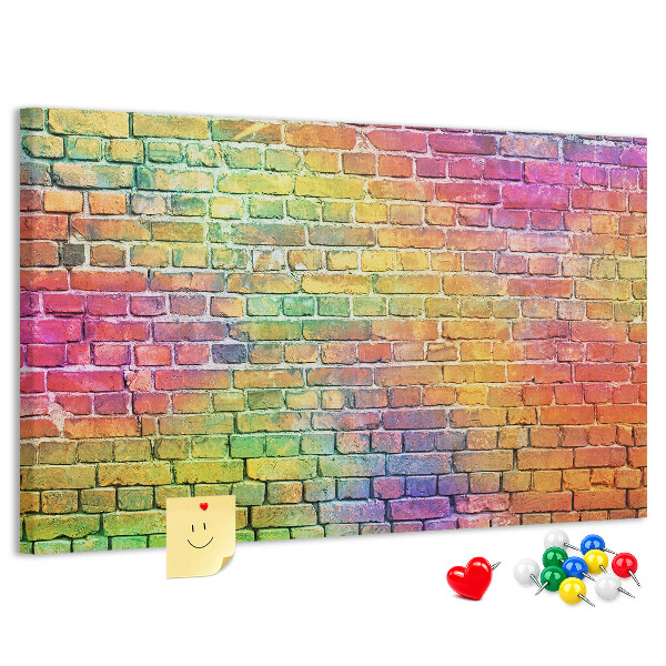 Cork display board Painted wall