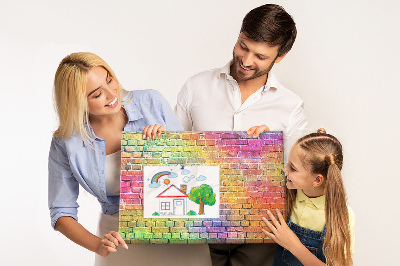 Cork display board Painted wall