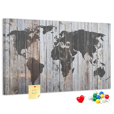 Cork board World on boards