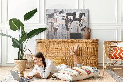 Cork board World on boards