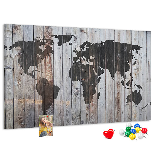 Cork board World on boards