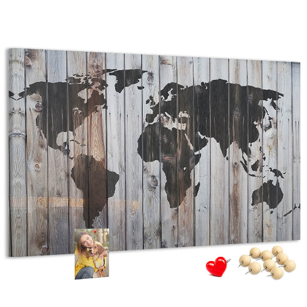 Cork board World on boards