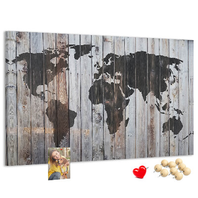 Cork board World on boards