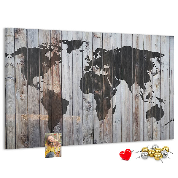 Cork board World on boards