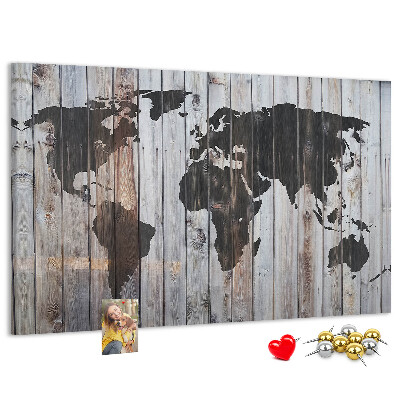 Cork board World on boards