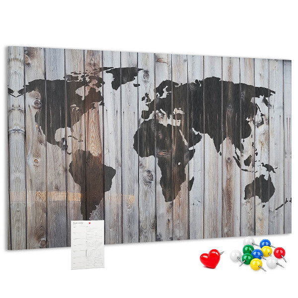 Cork board World on boards