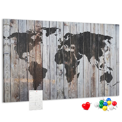 Cork board World on boards