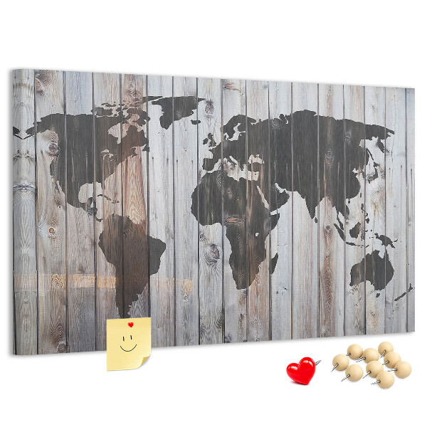 Cork board World on boards