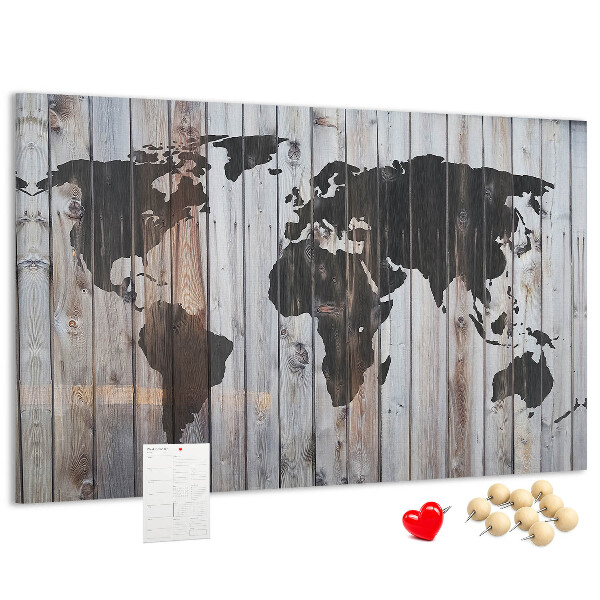 Cork board World on boards