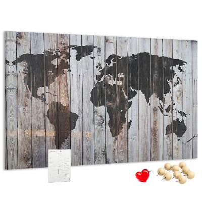 Cork board World on boards