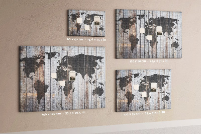 Cork board World on boards