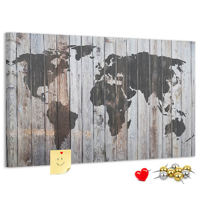 Cork board World on boards