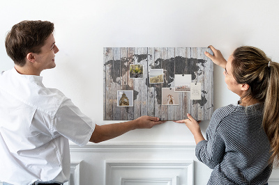Cork board World on boards