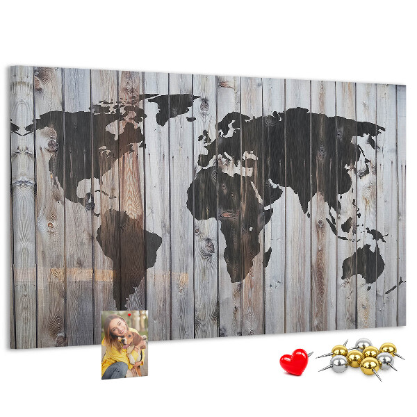Cork board World on boards