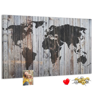 Cork board World on boards