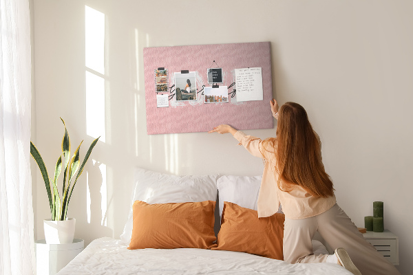 Cork display board Love yourself lettering
