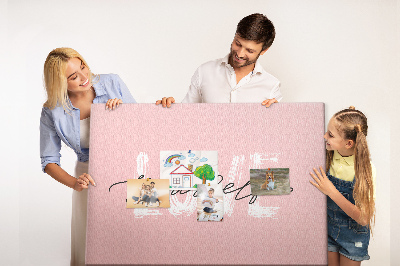 Cork display board Love yourself lettering