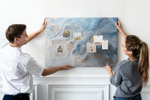 Cork display board Marble pattern