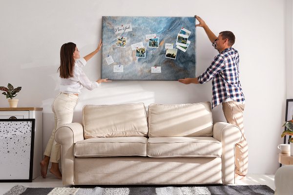 Cork display board Marble pattern
