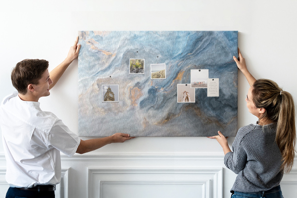 Cork display board Marble pattern