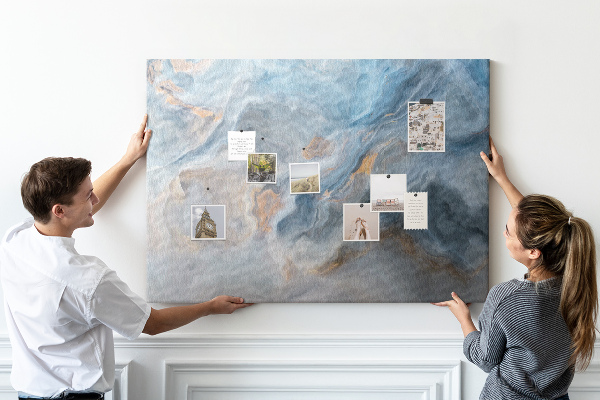Cork display board Marble pattern