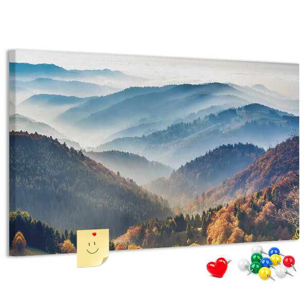 Cork memo board Mountain landscape