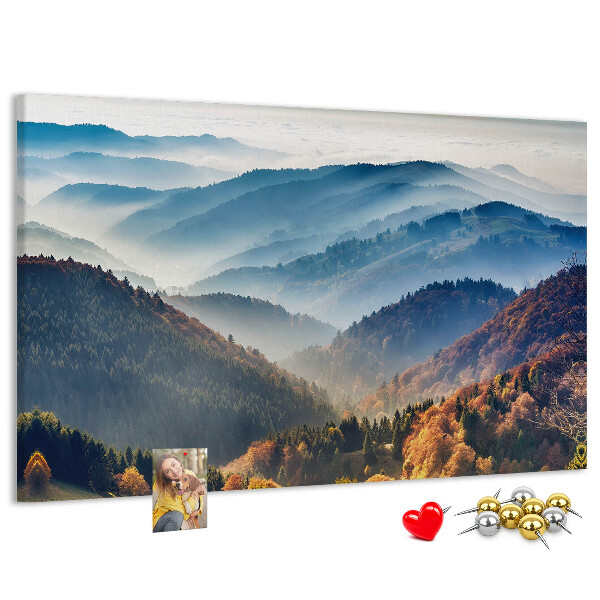 Cork memo board Mountain landscape