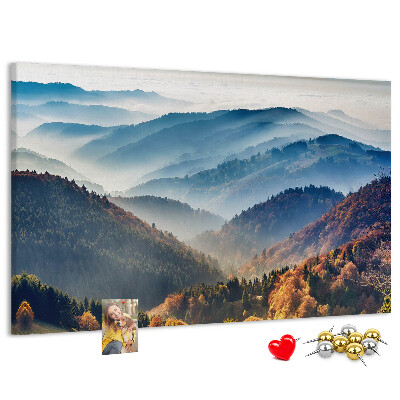 Cork memo board Mountain landscape