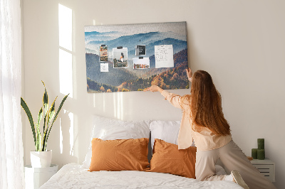 Cork memo board Mountain landscape