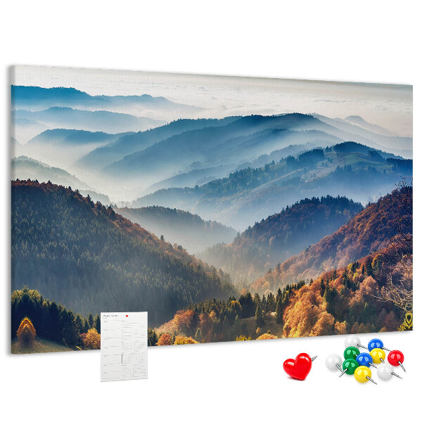 Cork memo board Mountain landscape