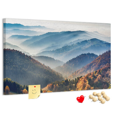 Cork memo board Mountain landscape