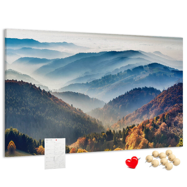 Cork memo board Mountain landscape