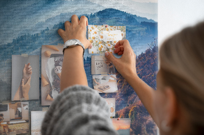 Cork memo board Mountain landscape