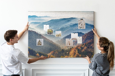 Cork memo board Mountain landscape