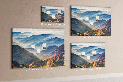 Cork memo board Mountain landscape